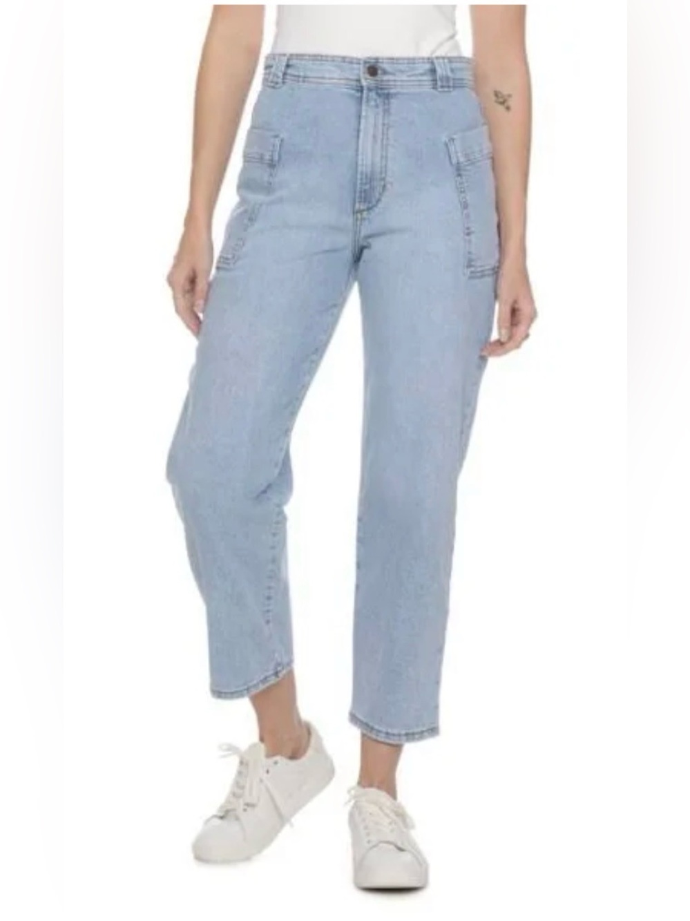 Joe's Jeans High Rise Front Patch Pocket Utility Straight Ankle Jeans - Size 28